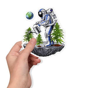 Stoner Sticker, Weed Astronaut Stickers, Astronaut Decals, Weed Decal, Stoner Decals, Marijuana Sticker, Cannabis Stickers, Stoner Gifts - Psychonautica Store