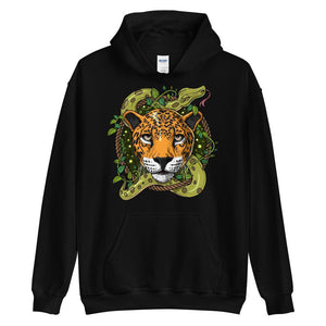 Jaguar Hoodie, Ayahuasca Hoodie, Psychedelic Hoodie, Hippie Clothes, Festival Clothing, Ayahuasca Clothes - Psychonautica Store