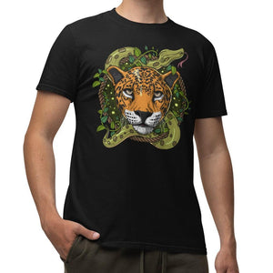 Jaguar T-Shirt, Ayahuasca Shirt, Psychedelic Jaguar T-Shirt, Jaguar Clothes, Ayahuasca Clothing, Jaguar Clothing, Ayahuasca Clothes - Psychonautica Store