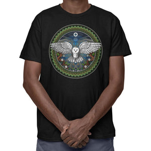 Psychedelic Owl T-Shirt, Ayahuasca Owl T-Shirt, Trippy Owl Shirt, Psychedelic T-Shirt, Ayahuasca Clothes, Ayahuasca Clothing - Psychonautica Store