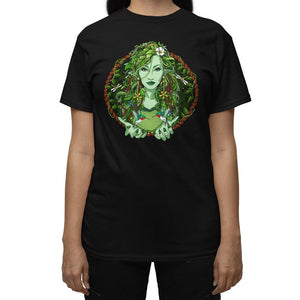 Ayahuasca T-Shirt, Nature Spirit T-Shirt, Ayahuasca Clothes, Forest Spirit Apparel, Floral Clothing, Ayahuasca Clothing - Psychonautica Store
