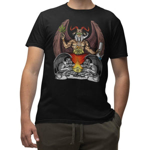 Baphomet T-Shirt, Satanic T-Shirt, Satanism Clothes, Occult T-Shirt, Baphomet Apparel, Satanic Clothes - Psychonautica Store