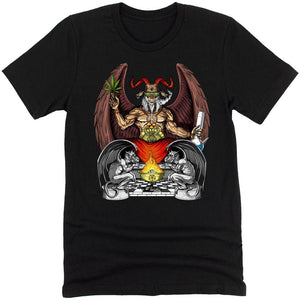 Weed Shirt, Baphomet Shirt, Stoner Shirt, Psychedelic Clothes, Cannabis T-Shirt, Baphomet Tee, Stoner Clothes - Psychonautica Store