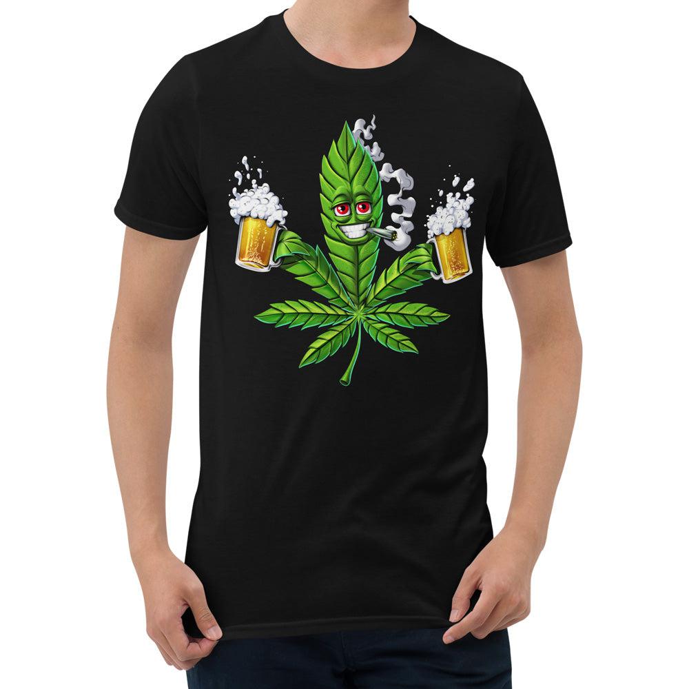 Weed Beer Shirt, Funny Weed T-Shirt, Stoner Shirt, Cannabis Shirt, Marijuana Shirt, Stoner Clothing - Psychonautica Store