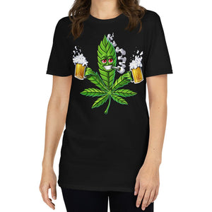 Weed Beer Shirt, Unisex Weed T-Shirt, Stoner Shirt, Cannabis Shirt, Marijuana Shirt, Stoner Clothing, Weed Clothes - Psychonautica Store