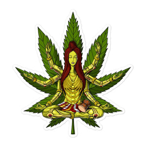 Shiva Meditation Sticker, Hippie Stoner Sticker, Psychedelic Shiva Sticker, Cannabis Shiva Sticker, Weed Shiva Sticker, Shiva Meditation Sticker, Psychedelic Shiva Sticker, Cannabis Stickers - Psychonautica Store