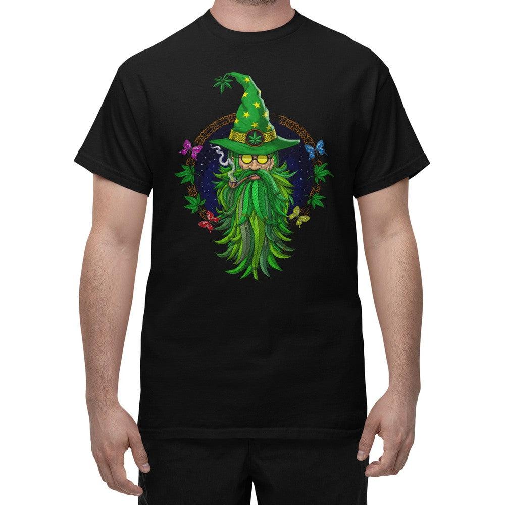 Weed Wizard T-Shirt, Cannabis Wizard Shirt, Hippie Wizard Shirt, Hippie Stoner T-Shirt, Marijuana Wizard Shirt, Weed Shaman Tee, Psychedelic Wizard T-Shirt, Psychedelic Shaman Shirt - Psychonautica Store