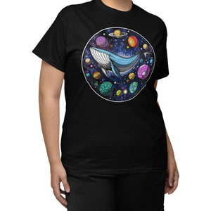 Psychedelic Whale T-Shirt, Trippy Whale Shirt, Space Whale Shirt, Whale Clothing, Whale Apparel - Psychonautica Store