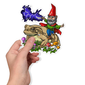Psychedelic Sticker, Trippy DMT Sticker, Bufo Alvarius Toad Sticker, Hippie Sticker, Psychedelic Decals - Psychonautica Store