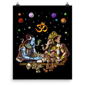 Shiva Hindu Art Print, Ganesha Poster, Hindu Art Print, Hinduism Gods Poster, Psychedelic Shiva Poster, Shiva Spiritual Art Print, Trippy Hindu Poster, Hindu Gods Spirituality Poster - Psychonautica Store