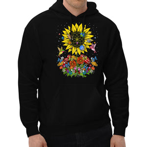 Psychedelic Sunflower Hoodie, Sunflower Hoodie, Hippie Sweatshirt, Trippy Sunflower Hoodie, Hippie Clothes, Hippie Sunflowers Tank - Psychonautica Store