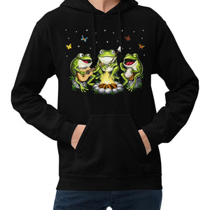 Camping Hoodie, Frogs Sweatshirt, Camping Hippie Hoodie, Forest Camping Hoodie, Cottagecore Hoodie - Psychonautica Store