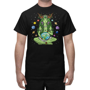 Gaia Goddess T-Shirt, Mother Earth T-Shirt, Hippie T-Shirt, Nature Shirt, Hippie Clothes, Spiritual Shirt, Hippie Clothing - Psychonautica Store