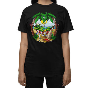 Alien Weed T-Shirt, Alien Hippie Shirt, Stoner Clothing, Summer Vacation T-Shirt, Alien Clothing, Alien Clothes - Psychonautica Store