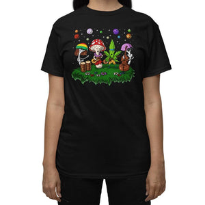 Magic Mushrooms T-Shirt, Mushrooms Shirt, Forest Mushrooms Shirt, Cannabis T-Shirt, Marijuana Shirt, Weed T-Shirt, Mushrooms Clothing - Psychonautica Store