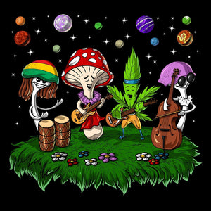 Funny Weed Leaf, Funny Cannabis, Magic Mushrooms, Hippie Mushrooms, Psilocybin Mushrooms, Funny Marijuana Leaf, Hippie Festival - Psychonautica Store