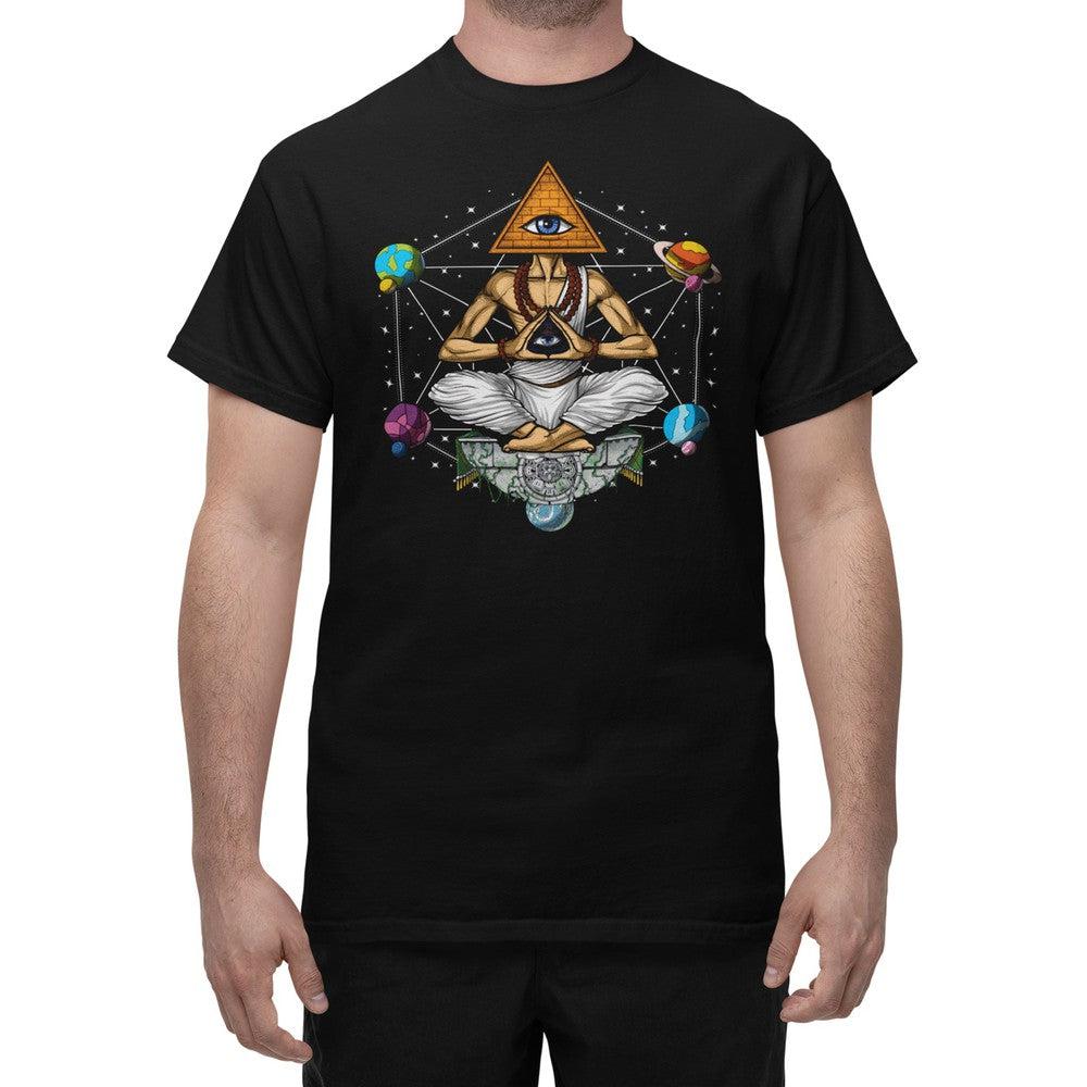 Psychedelic T-Shirt, Illuminati Shirt, Psychedelic Pyramid Shirt, Spiritual Shirt, Trippy T-Shirt, Spiritual Shirt, Psychedelic Clothing - Psychonautica Store