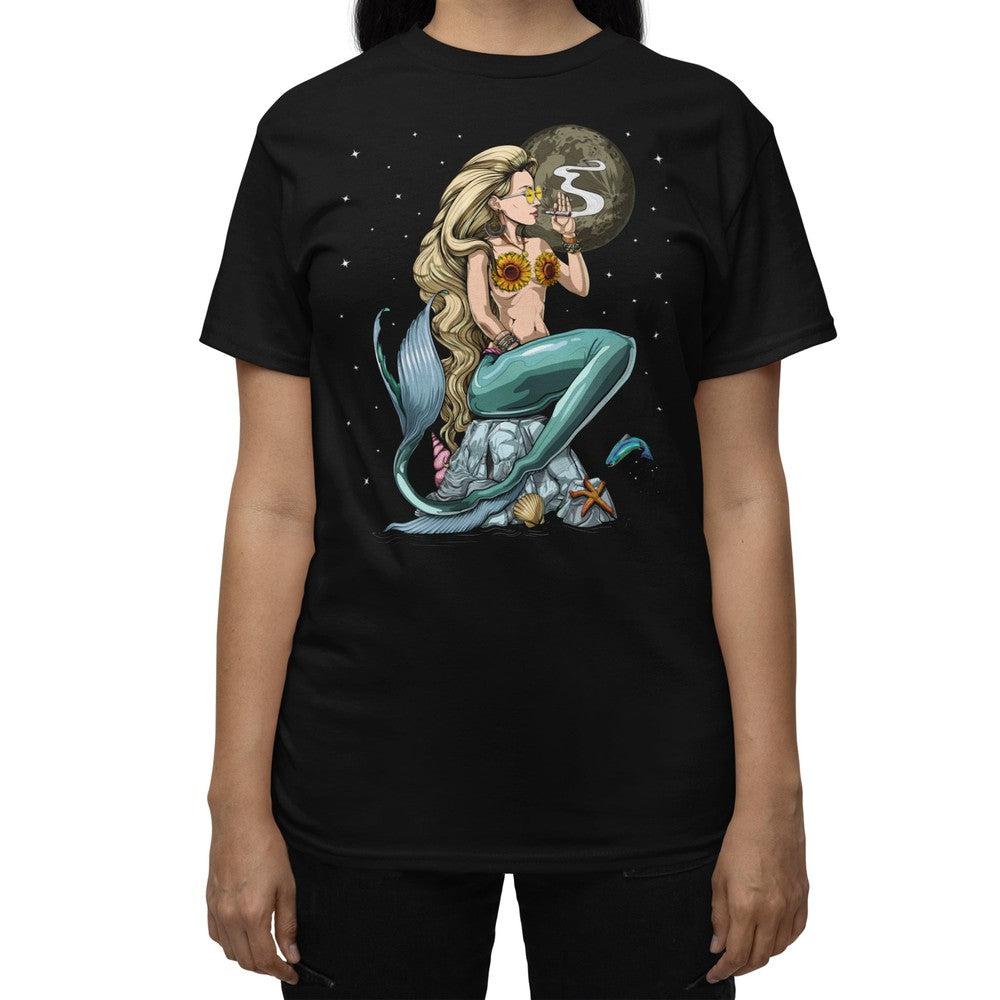 Mermaid Shirt, Hippie Shirt, Stoner Shirt, Hippie Clothes, Weed Shirt, Weed Womens Tee, Hippie Clothing - Psychonautica Store
