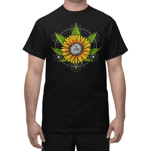 Weed Hippie Shirt, Hippie Stoner Shirt, Marijuana Shirt, Cannabis Shirt, Sunflower T-Shirt, Hippie Clothing - Psychonautica Store