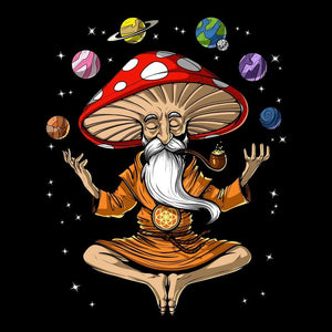 Magic Mushroom Buddha, Mushroom Yoga, Amanita Muscaria, Hippie Tank Top, Psychedelic Tank - Psychonautica Store