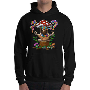 Magic Mushroom Hoodie, Hippie Mushroom Hoodie, Psychedelic Mushroom Hoodie, Trippy Mushroom Hoodie, Hippie Stoner Hoodie, Amanita Muscaria Hoodie, Psychedelic Sweatshirt - Psychonautica Store