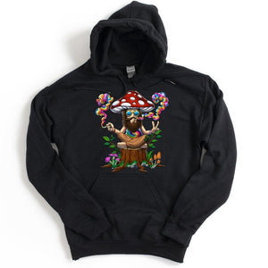 Magic Mushroom Hoodie, Hippie Mushroom Hoodie, Psychedelic Mushroom Hoodie, Trippy Mushroom Hoodie, Hippie Stoner Hoodie, Amanita Muscaria Hoodie, Psychedelic Sweatshirt - Psychonautica Store