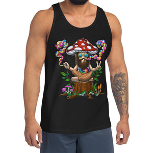 Magic Mushroom Mens Tank, Hippie Tank Top, Psychedelic Tank, Trippy Tanks, Hippie Clothing, Amanita Muscaria Tank, Mushroom Unisex Tank - Psychonautica Store