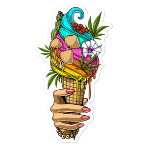 Psychedelic Sticker, Ice Cream Stickers, Hippie Decals, Stoner Stickers - Psychonautica Store