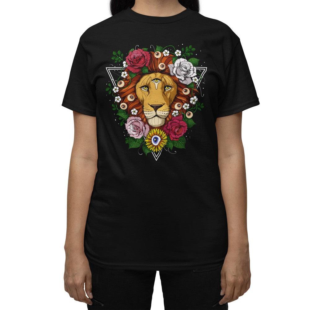 Psychedelic Lion Shirt, Psychedelic Tee, Trippy Lion Shirt, Hippie Lion Shirt, Psychedelic Clothing, Psychedelic Clothes - Psychonautica Store