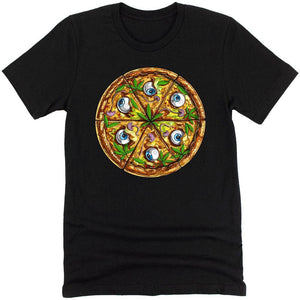 Psychedelic Shirt, Trippy Shirt, Pizza Shirt, Stoner Shirt, Stoner Clothing, Weed Shirt, Funny Pizza Tee - Psychonautica Store