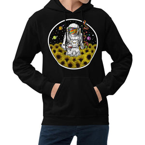 Psychedelic Astronaut Hoodie, Psychedelic Hoodie, Hippie Sweatshirt, Stoner Hoodie, Trippy Clothing, Psychedelic Clothes, Psychedelic Clothing - Psychonautica Store