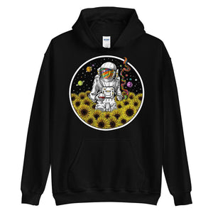 Psychedelic Astronaut Hoodie, Psychedelic Hoodie, Hippie Sweatshirt, Stoner Hoodie, Trippy Clothing, Psychedelic Clothes, Festival Clothing - Psychonautica Store