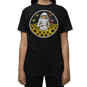Psychedelic Astronaut Shirt, Psychedelic Shirt, Trippy Shirt, Psychedelic Clothes, Sunflowers Shirt, Sunflower Clothing - Psychonautica Store