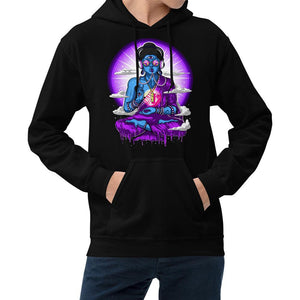 Psytrance Hoodie, Psychedelic Hoodie, Buddha Hoodie, Trippy Hoodie, EDM Clothing, Festival Clothes, Festival Clothing - Psychonautica Store