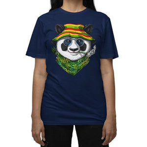 Panda Weed T-Shirt, Funny Panda T-Shirt, Stoner Clothes, Cannabis Tee, Stoner Clothing, Rastafari Clothing - Psychonautica Store