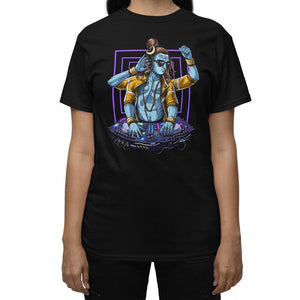 Music DJ T-Shirt, Shiva T-Shirt, EDM T-Shirt, Hindu Shiva Shirt, Hinduism T-Shirt, Dubstep DJ T-Shirt, Hinduism T-Shirt, Techno Music DJ Shirt, DJ Apparel, DJ Outfit - Psychonautica Store