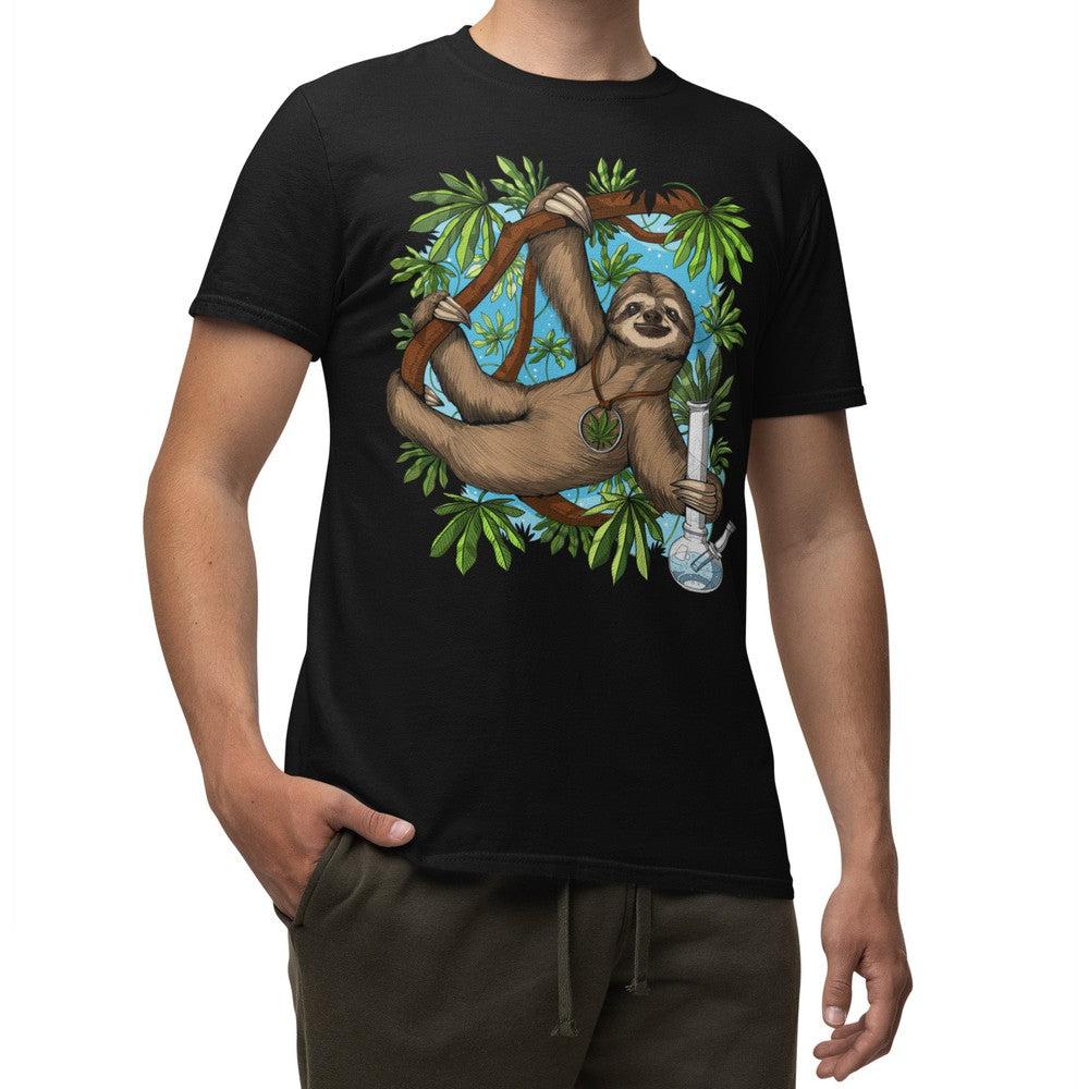 Sloth Smoking Weed, Stoner Shirt, Sloth Weed Shirt, Hippie T-Shirt, Sloth Tee, Weed Shirt, Stoner Clothes, Weed Clothes - Psychonautica Store
