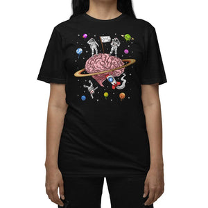 Psychedelic Psychonaut T-Shirt, Psychedelic Astronaut Shirt, DMT T-Shirt, Psychedelic Brain T-Shirt, Trippy Clothing - Psychonautica Store