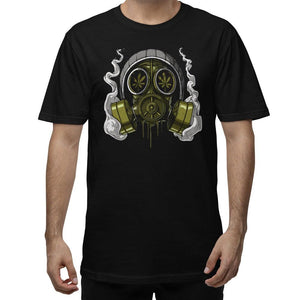 Weed Gas Mask Shirt, Weed T-Shirt, Cannabis Shirt, Weed Clothes, Marijuana Shirt, Stoner Clothing - Psychonautica Store