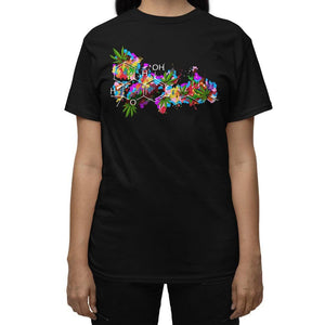 THC Molecule T-Shirt, Psychedelic Weed Shirt, Cannabis Shirt, Trippy Weed Shirt, Cannabis Shirt, Marijuana Tee, Weed Clothes, Stoner Clothing, Weed Apparel - Psychonautica Store