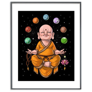 Baby Buddha Art Print, Little Buddha Poster, Buddha Meditation Wall Decor, Buddha Zen Room Decor, Little Buddha Poster, Buddha Spiritual Art Print - Psychonautica Store