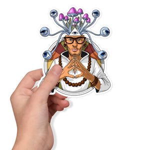 Psychedelic Sticker, Psychonaut Sticker, Magic Mushrooms Sticker, Psilocybin Mushrooms Sticker, Trippy Sticker, Mushrooms Decals - Psychonautica Store