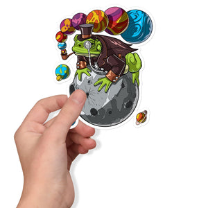 Psychedelic Frog Sticker, Bufo Alvarius Toad Sticker, Trippy Stickers, Psychedelic Decal - Psychonautica Store