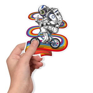 Trippy Astronaut Sticker, Psychonaut Sticker, Psychedelic Astronaut Sticker, Hippie Sticker, Psychedelic Decals, Trippy Decal - Psychonautica Store