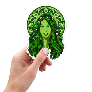 Weed Sticker, Ganja Sticker, Weed Decal, Stoner Stickers, Hippie Stickers, Cannabis Sticker, Marijuana Sticker - Psychonautica Store
