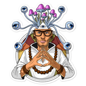 Psychonaut Sticker, Magic Mushrooms Sticker, Psilocybin Mushrooms Sticker, Psychedelic Sticker, Mushrooms Decals, Hippie Sticker - Psychonautica Store