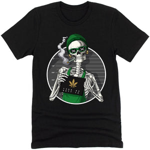 Skeleton Weed Shirt, Weed Shirt, Stoner Shirt, Stoner Clothes, Weed Clothing, Cannabis Shirt, Stoner Clothing, Psychedelic Shirt - Psychonautica Store