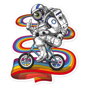Psychedelic Astronaut Sticker, Psychonaut Sticker, Trippy Astronaut Sticker, Astronaut Hippie Sticker, Psychedelic Decals - Psychonautica Store