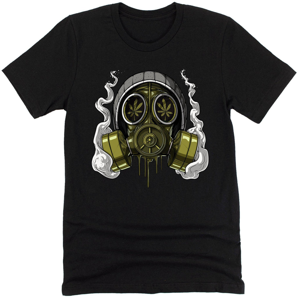 Weed Gas Mask Shirt, Weed Mens Tee, Cannabis Shirts, Stoner Clothes, Marijuana Shirt, Stoner Clothing - Psychonautica Store