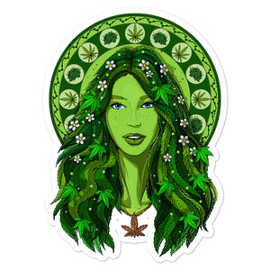 Womens Weed Sticker, Weed Decal, Weed Stickers, Stoner Stickers, Hippie Stickers, Cannabis Sticker, Marijuana Sticker - Psychonautica Store